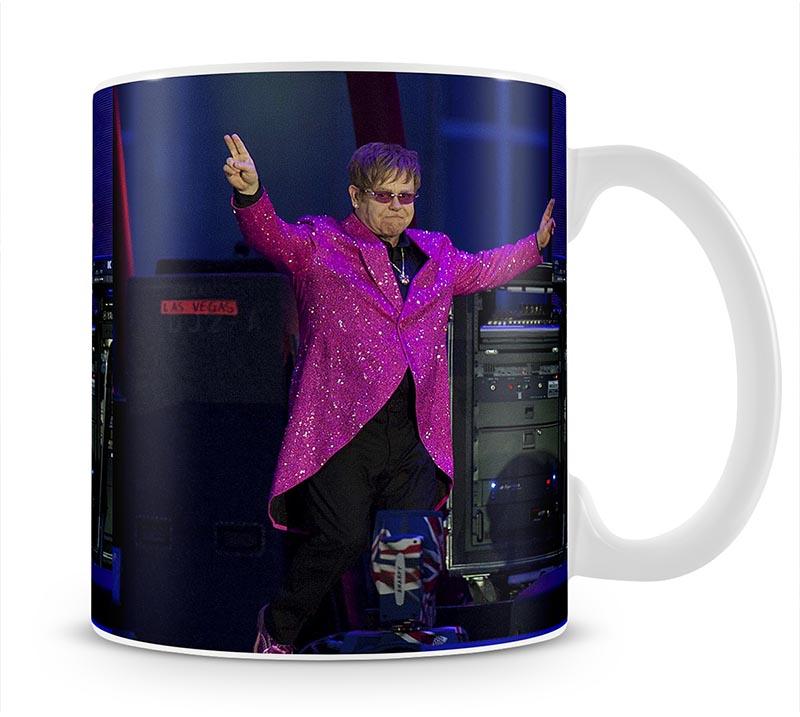 Elton John in concert Mug - Canvas Art Rocks - 1