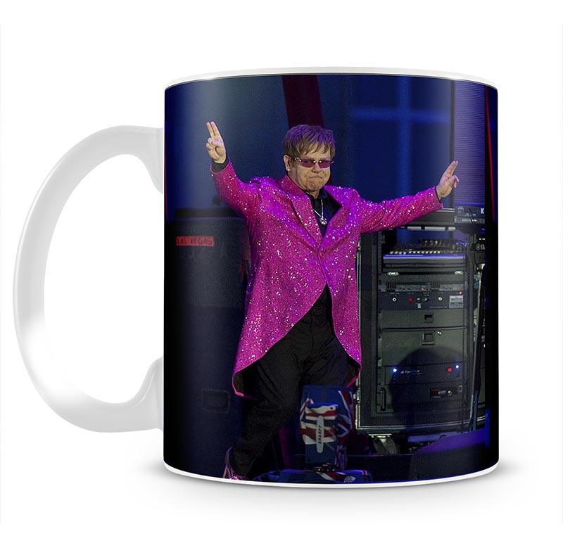 Elton John in concert Mug - Canvas Art Rocks - 2