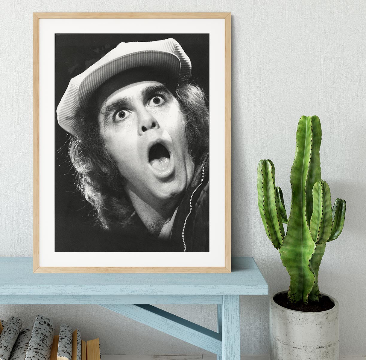 Elton John shocked Framed Print - Canvas Art Rocks - 3