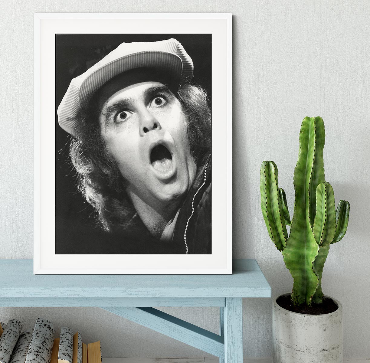 Elton John shocked Framed Print - Canvas Art Rocks - 5
