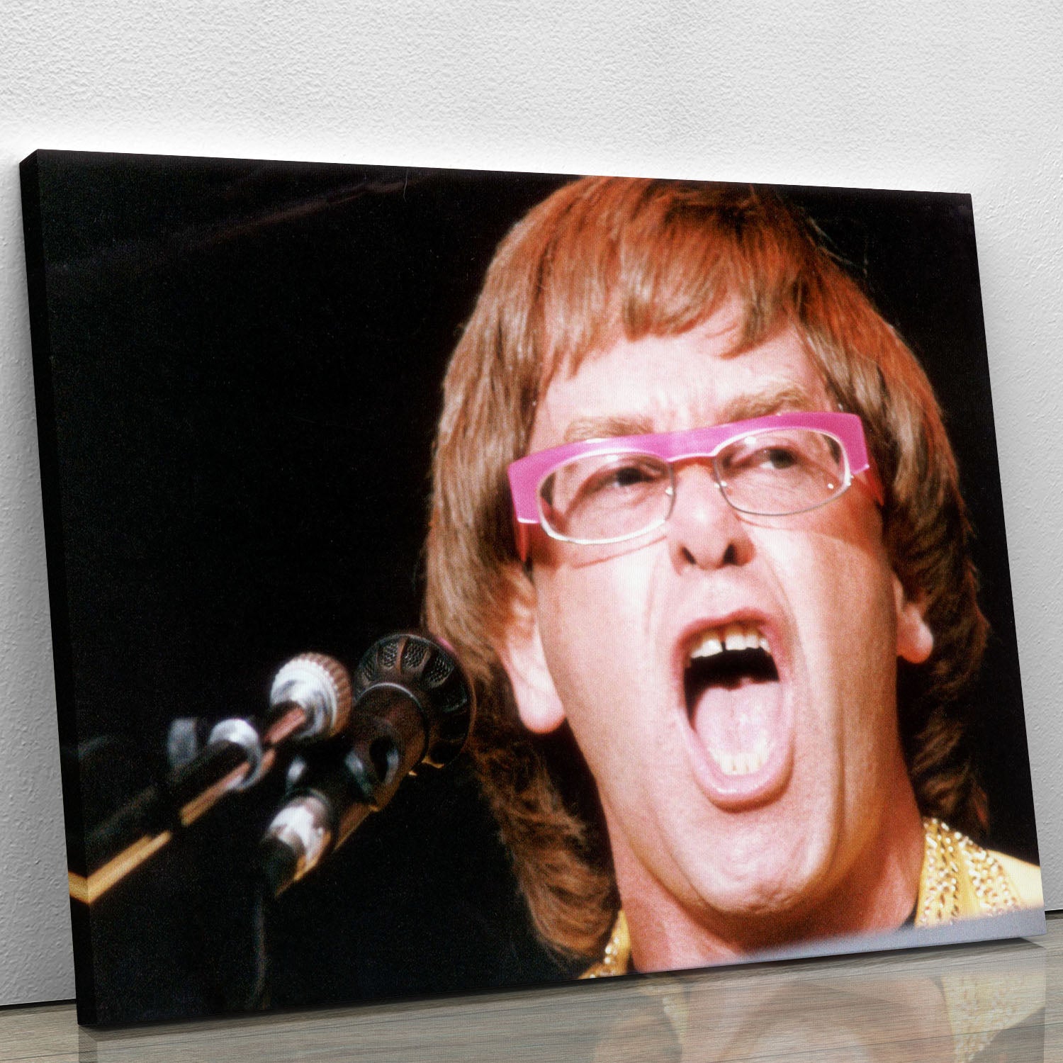 Elton John singing Canvas Print or Poster - Canvas Art Rocks - 1