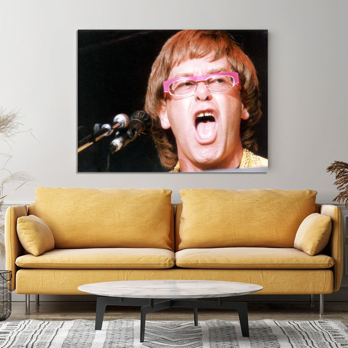Elton John singing Canvas Print or Poster - Canvas Art Rocks - 4