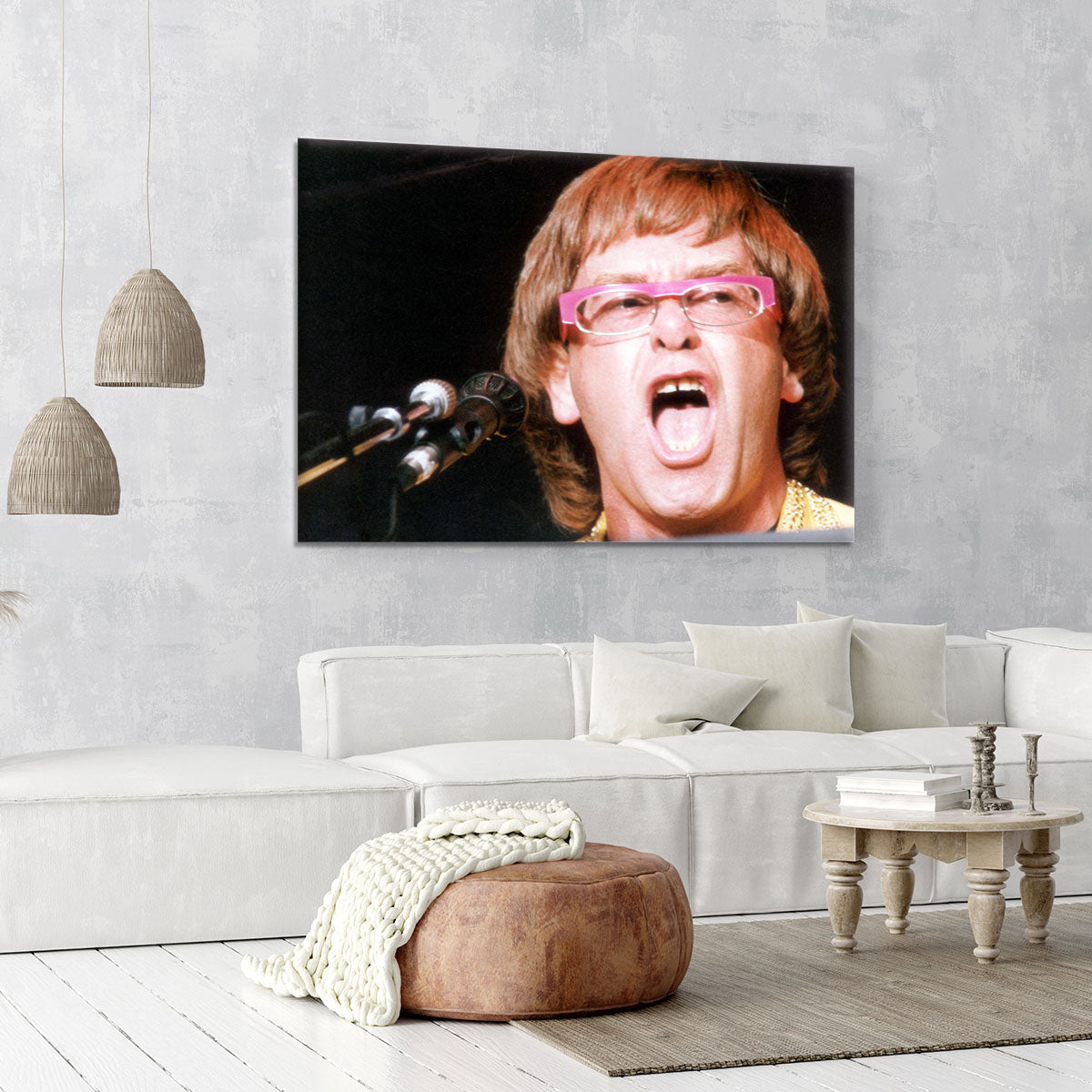 Elton John singing Canvas Print or Poster - Canvas Art Rocks - 6