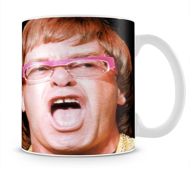 Elton John singing Mug - Canvas Art Rocks - 1