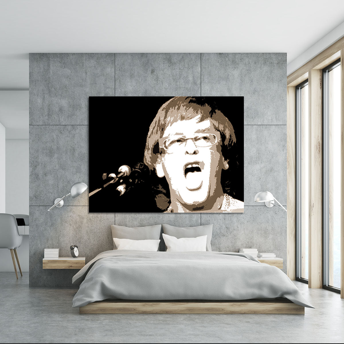 Elton John singing pop art Canvas Print or Poster - Canvas Art Rocks - 5