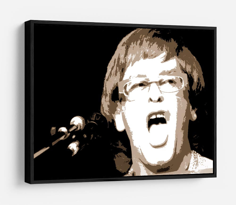 Elton John singing pop art HD Metal Print