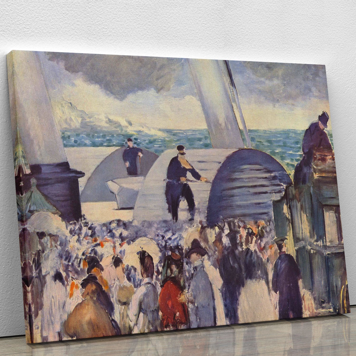 Embarkation after Folkestone by Manet Canvas Print or Poster - Canvas Art Rocks - 1