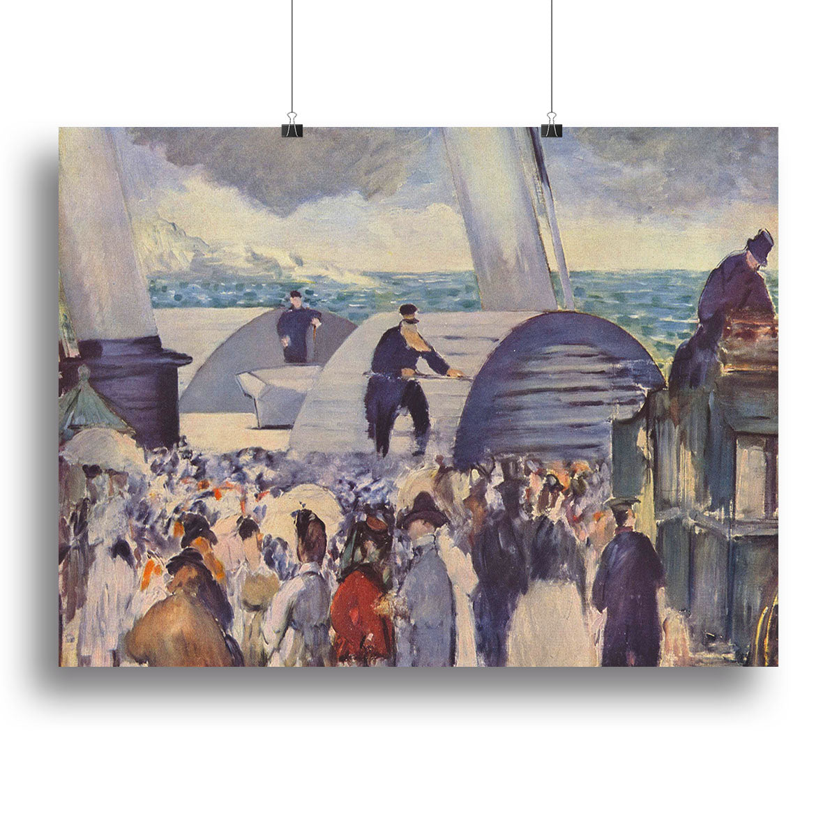 Embarkation after Folkestone by Manet Canvas Print or Poster - Canvas Art Rocks - 2