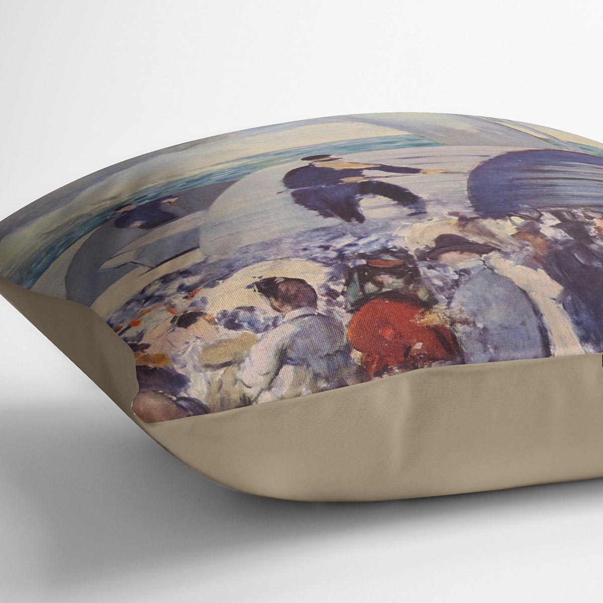 Embarkation of the Folkestone by Manet Cushion