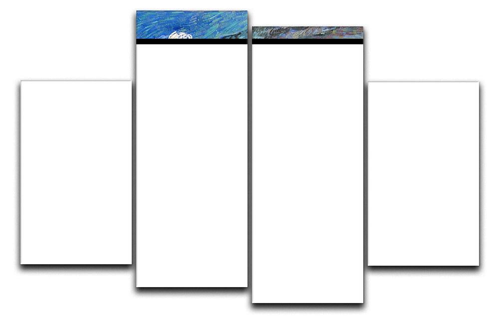 Enclosed Field with Peasant 4 Split Panel Canvas  - Canvas Art Rocks - 1