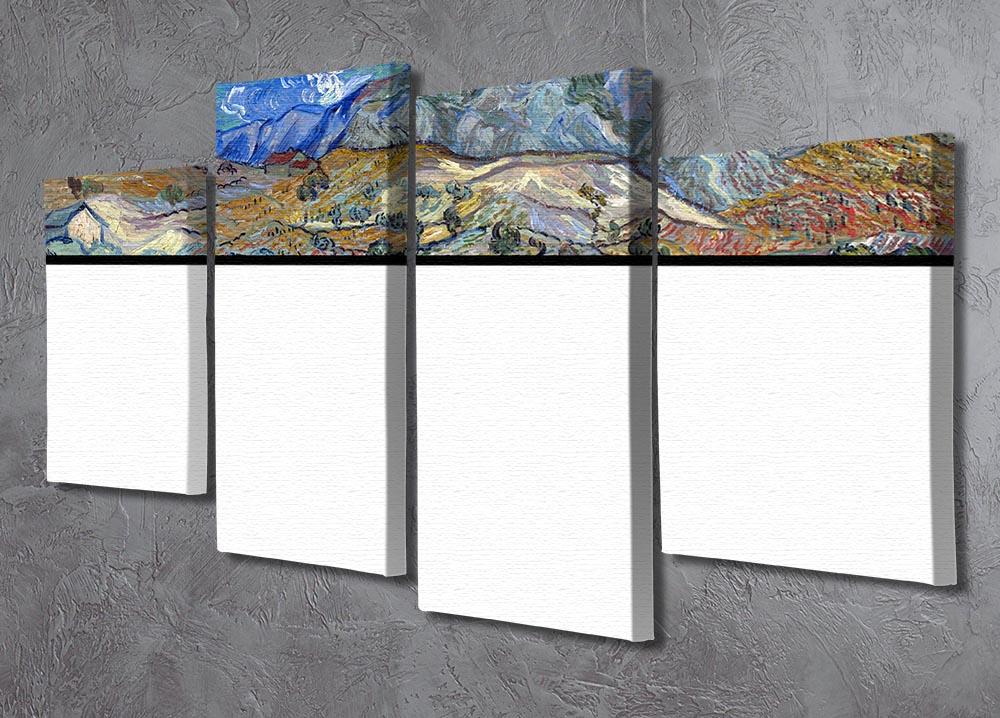 Enclosed Field with Peasant 4 Split Panel Canvas - Canvas Art Rocks - 2
