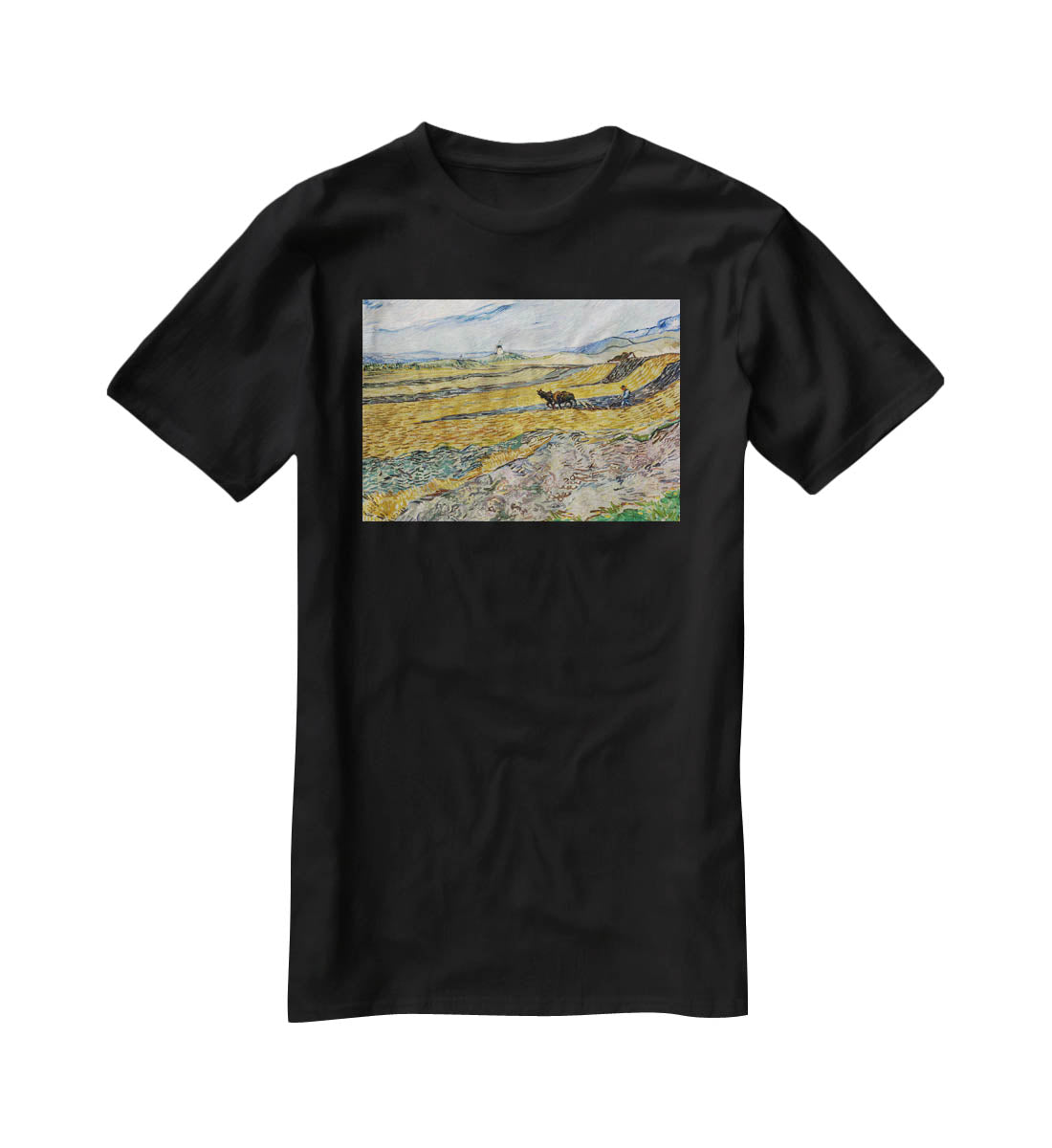 Enclosed Field with Ploughman T-Shirt - Canvas Art Rocks - 1