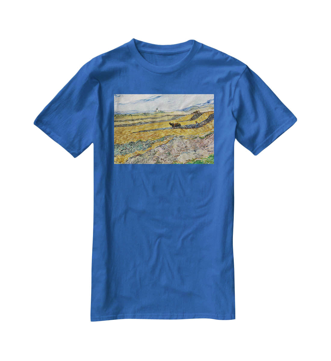 Enclosed Field with Ploughman T-Shirt - Canvas Art Rocks - 2