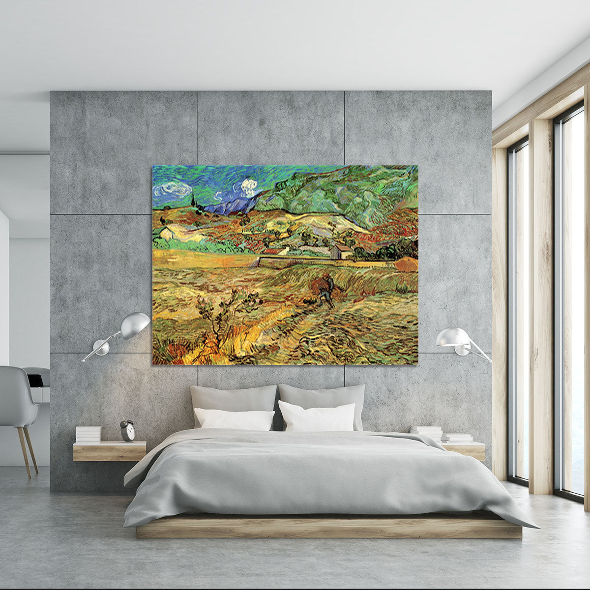 Enclosed Wheat Field with Peasant by Van Gogh Canvas Print or Poster - Canvas Art Rocks - 5