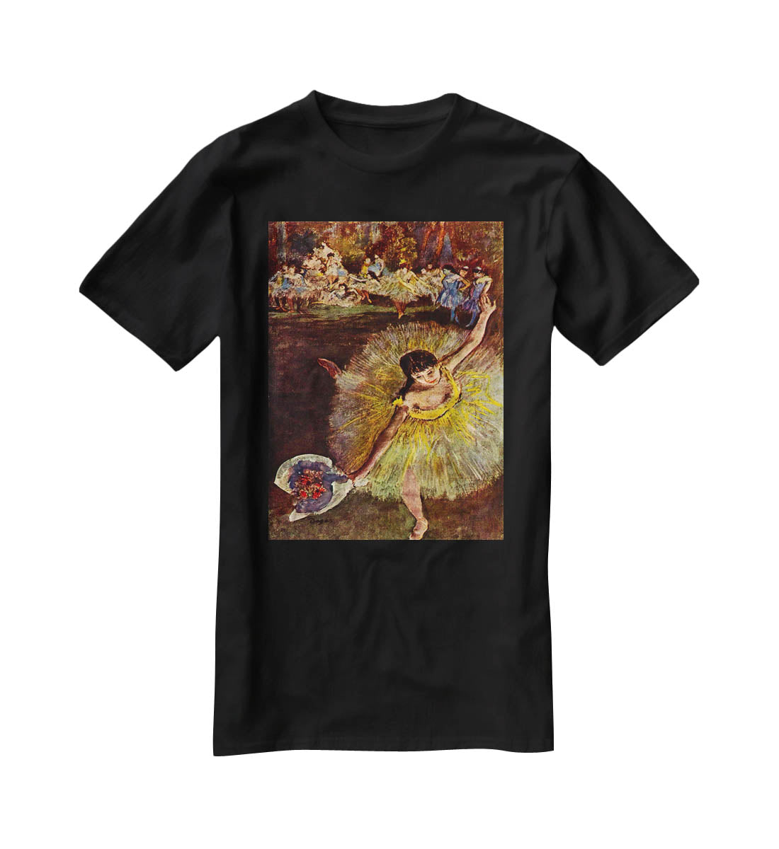 End of the arabesque by Degas T-Shirt - Canvas Art Rocks - 1