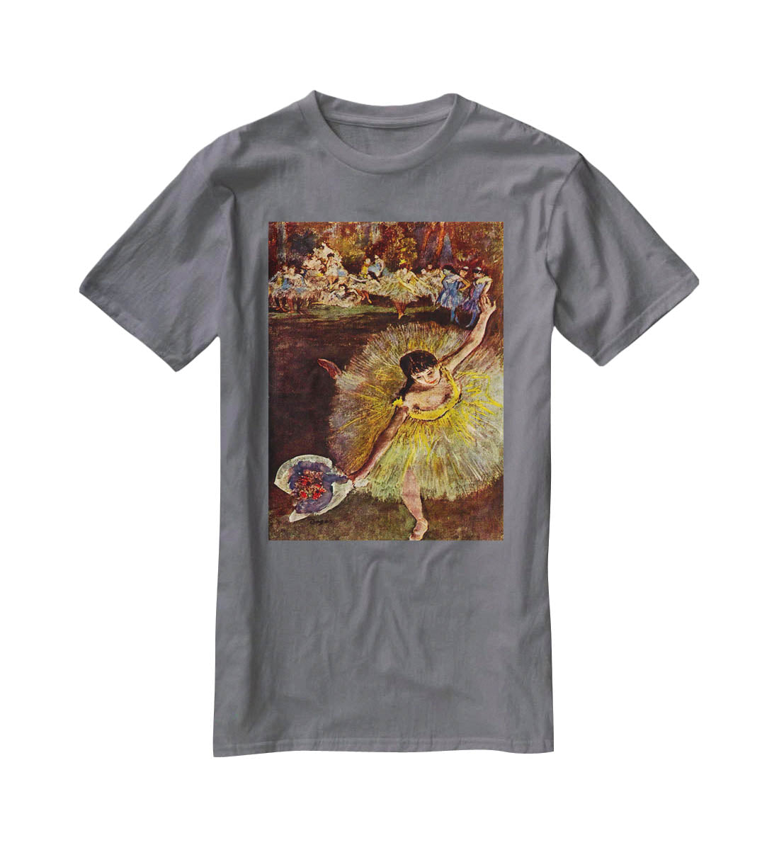 End of the arabesque by Degas T-Shirt - Canvas Art Rocks - 3