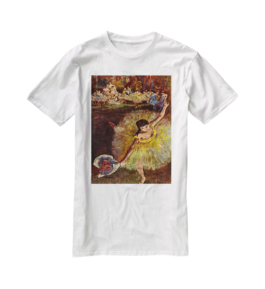 End of the arabesque by Degas T-Shirt - Canvas Art Rocks - 5