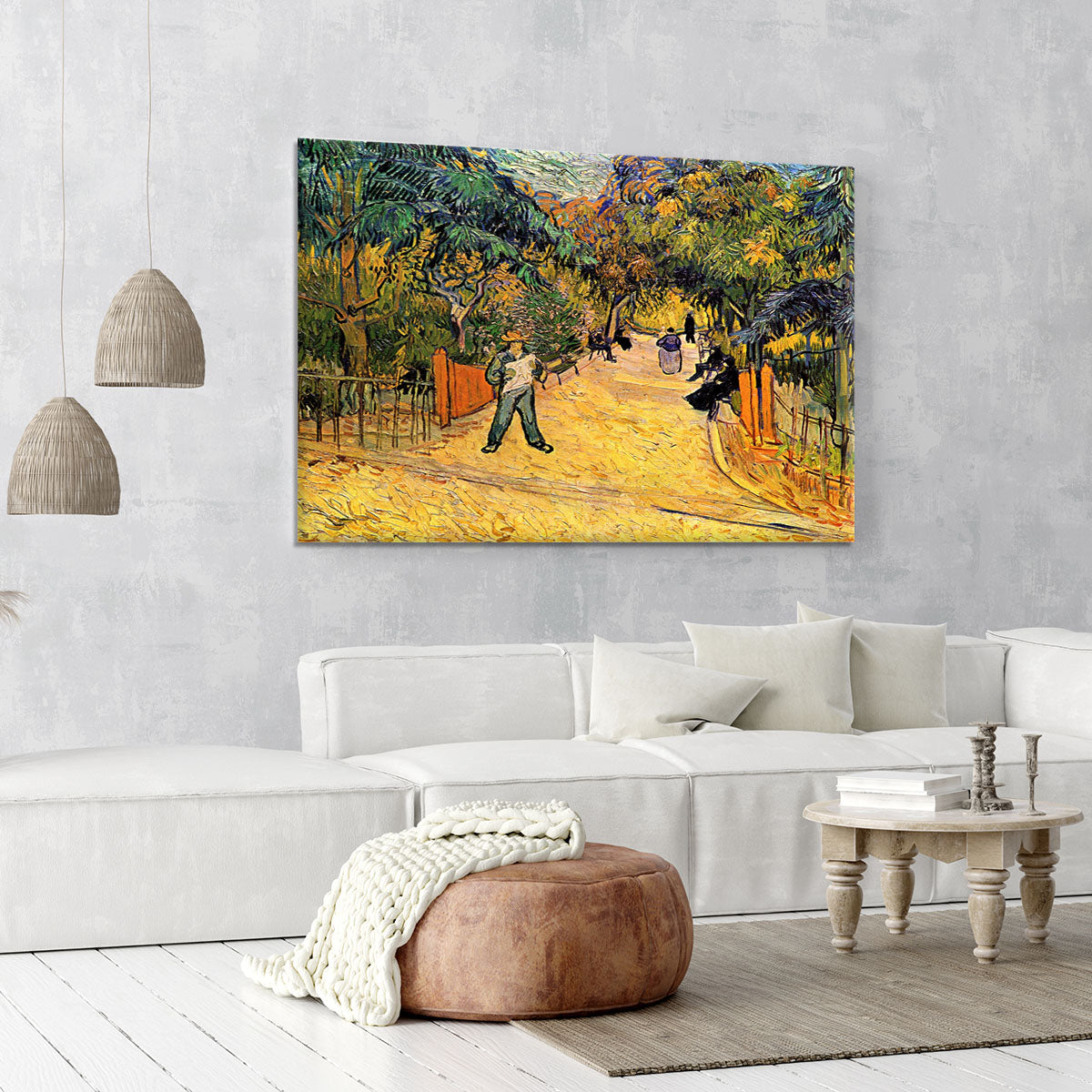 Entrance to the Public Park in Arles by Van Gogh Canvas Print or Poster - Canvas Art Rocks - 6
