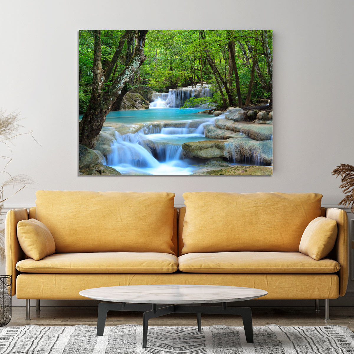 Erawan Waterfall Canvas Print or Poster - Canvas Art Rocks - 4