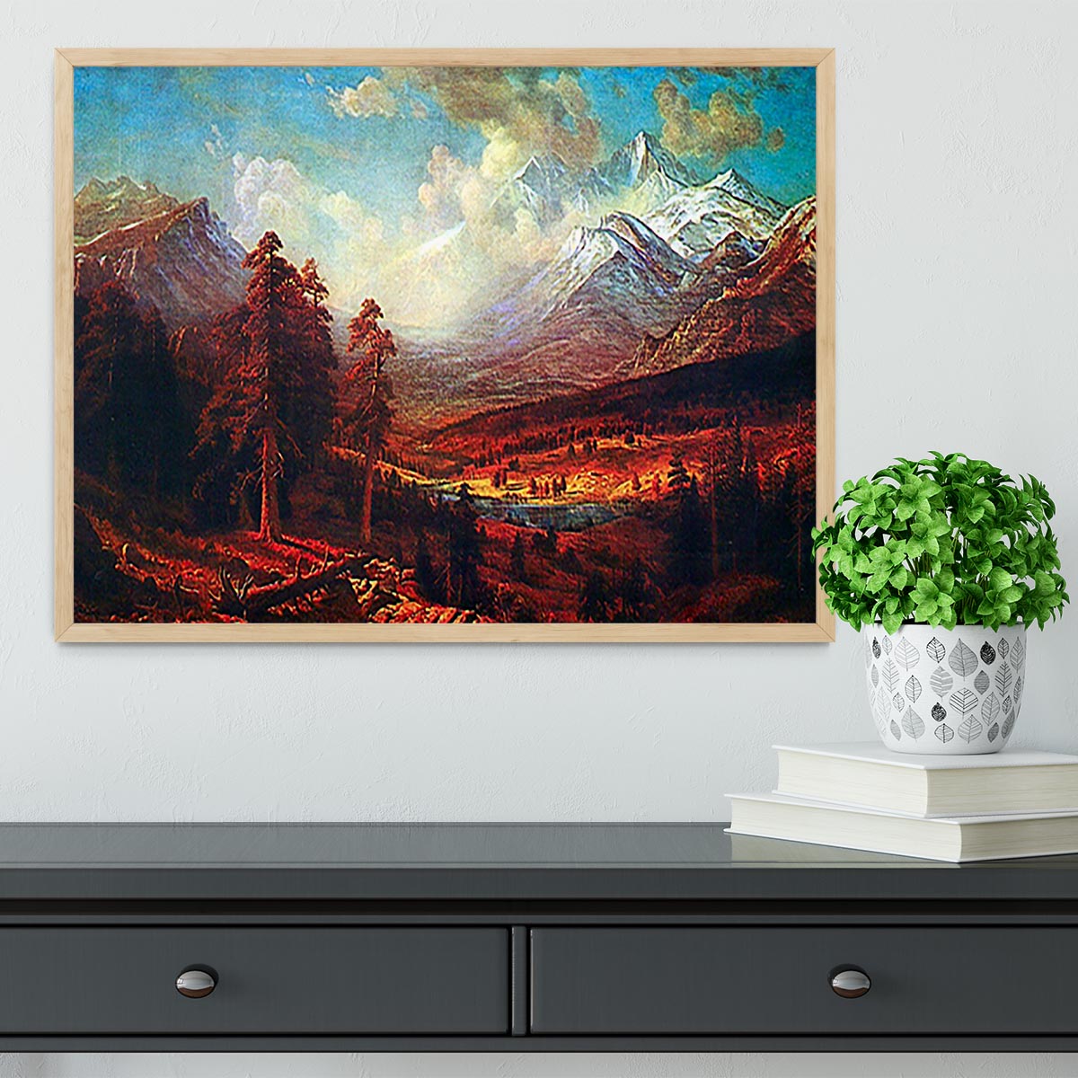 Estes Park by Bierstadt Framed Print - Canvas Art Rocks - 4