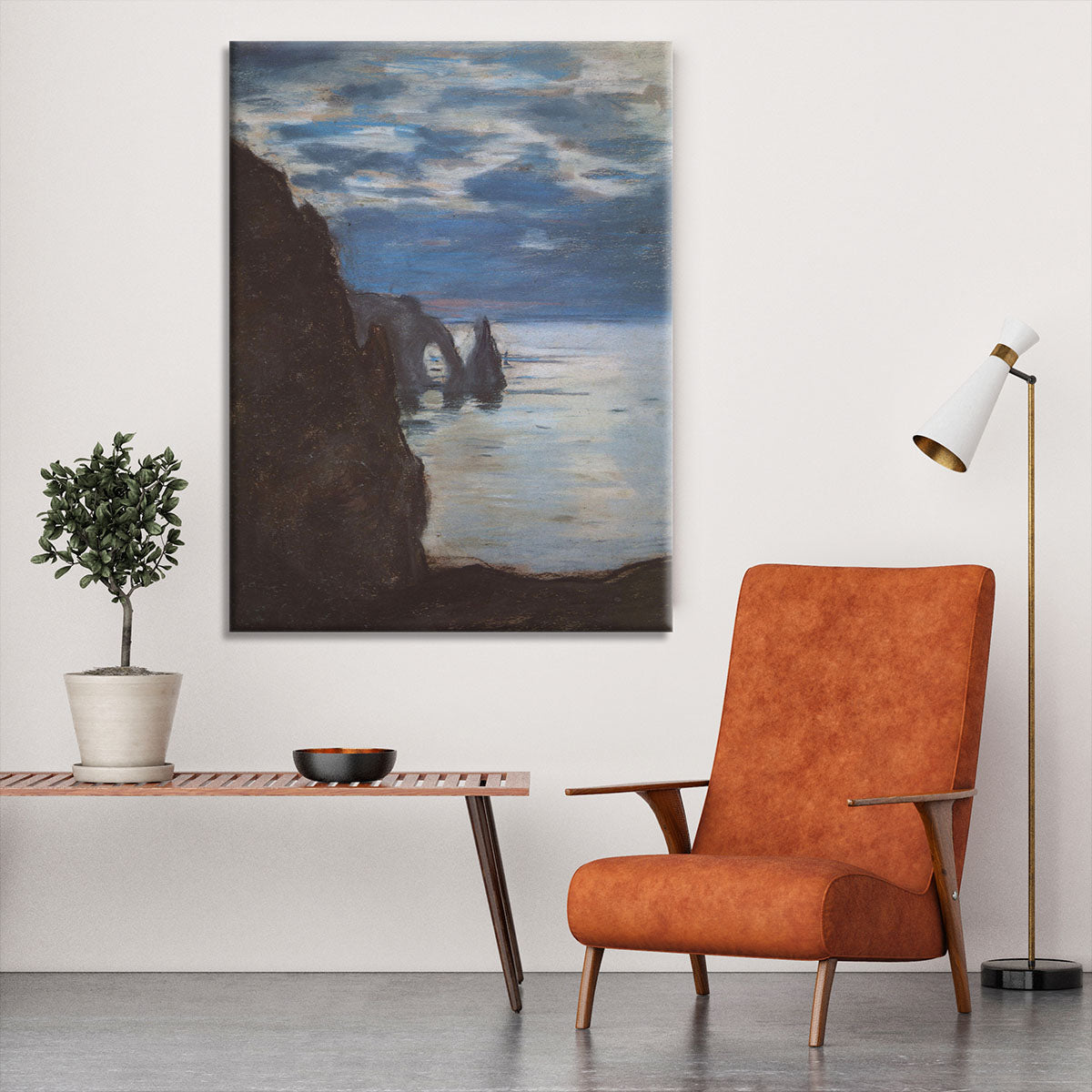 Etretat by Monet Canvas Print or Poster - Canvas Art Rocks - 6