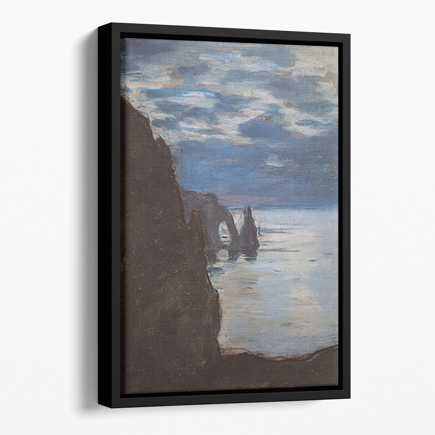 Etretat by Monet Floating Framed Canvas
