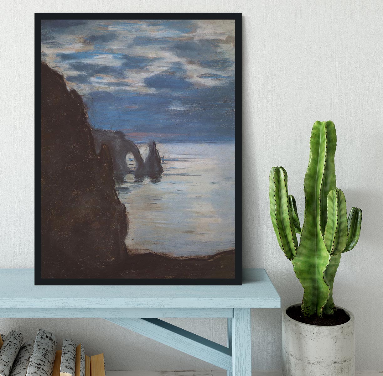 Etretat by Monet Framed Print - Canvas Art Rocks - 2