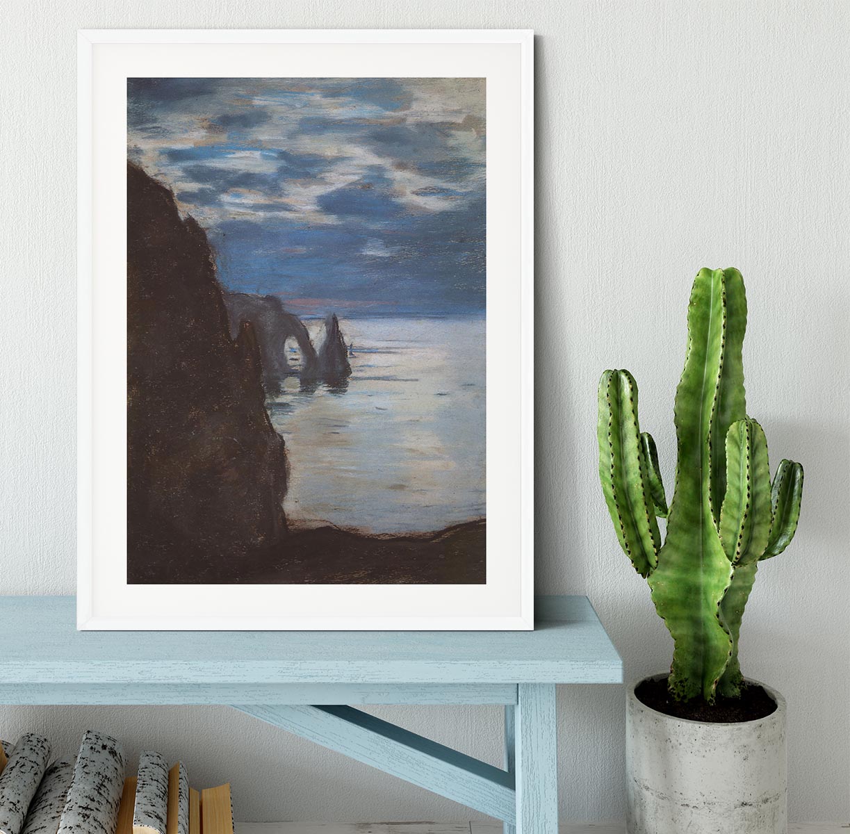 Etretat by Monet Framed Print - Canvas Art Rocks - 5