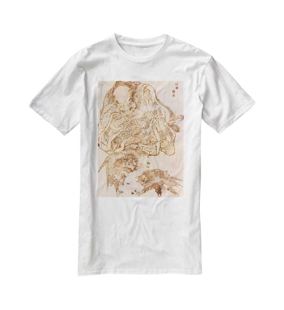 Exodus by Hokusai T-Shirt - Canvas Art Rocks - 5
