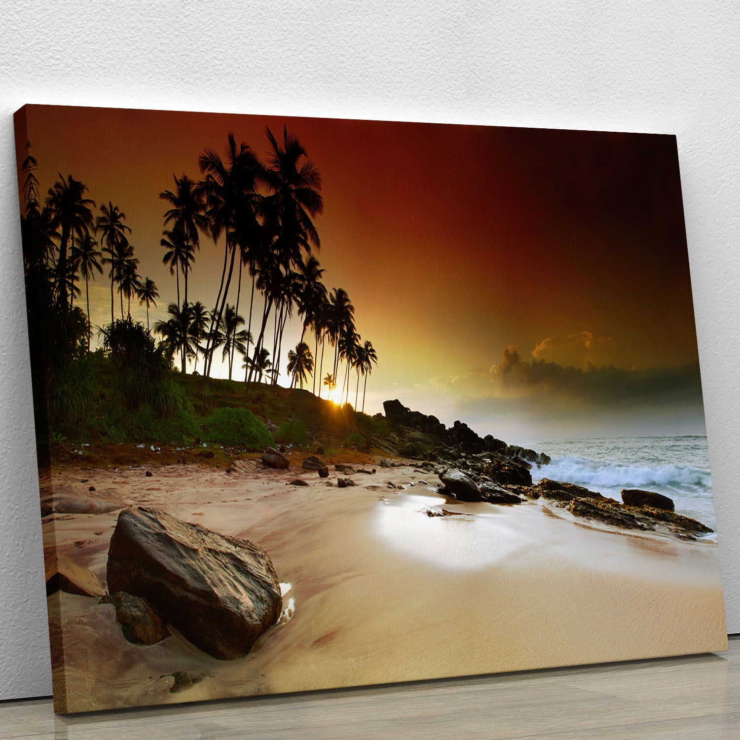 Extremely beautiful vivid sunrise Canvas Print or Poster - Canvas Art Rocks - 1