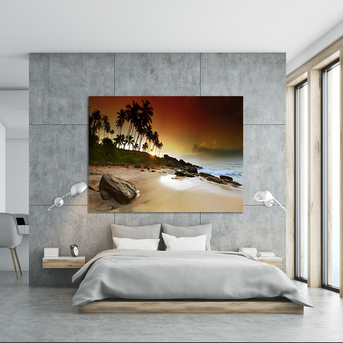 Extremely beautiful vivid sunrise Canvas Print or Poster - Canvas Art Rocks - 5