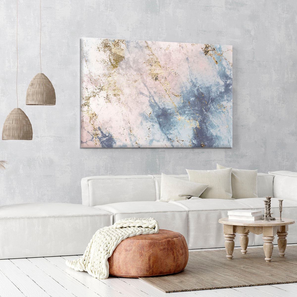 Faded Marble Canvas Print or Poster - Canvas Art Rocks - 6