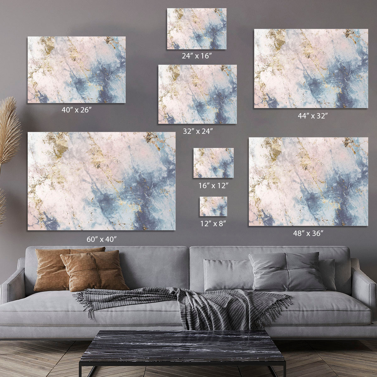Faded Marble Canvas Print or Poster - Canvas Art Rocks - 7