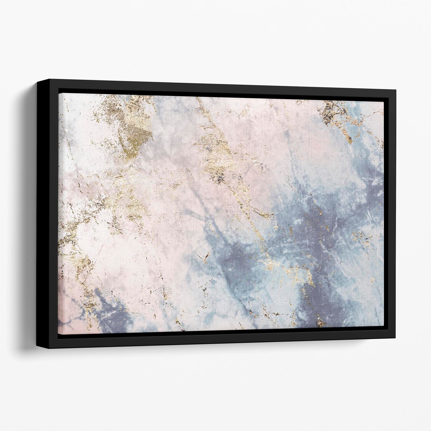 Faded Marble Floating Framed Canvas - Canvas Art Rocks - 1