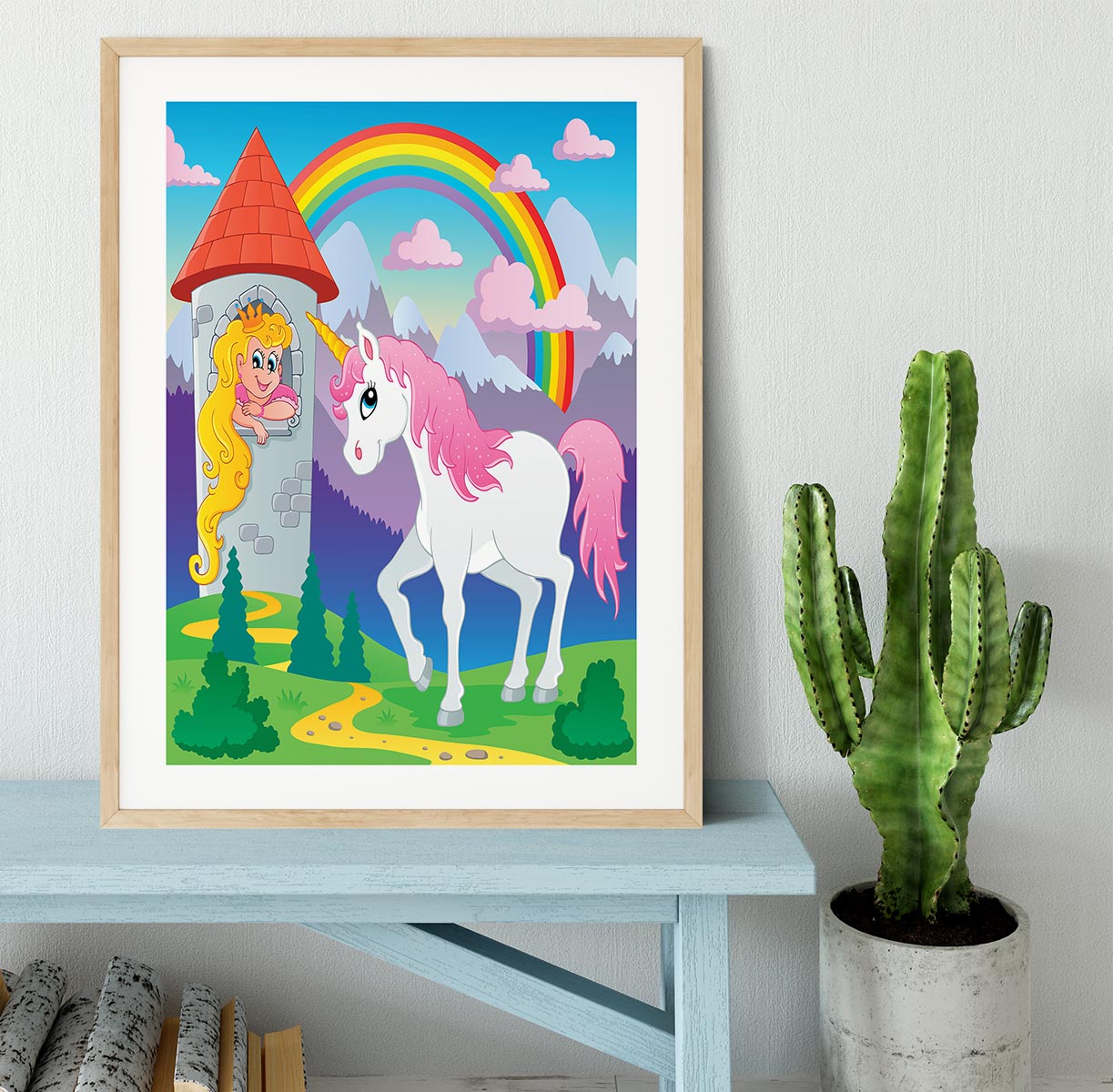 Fairy tale unicorn Framed Print - Canvas Art Rocks - 3