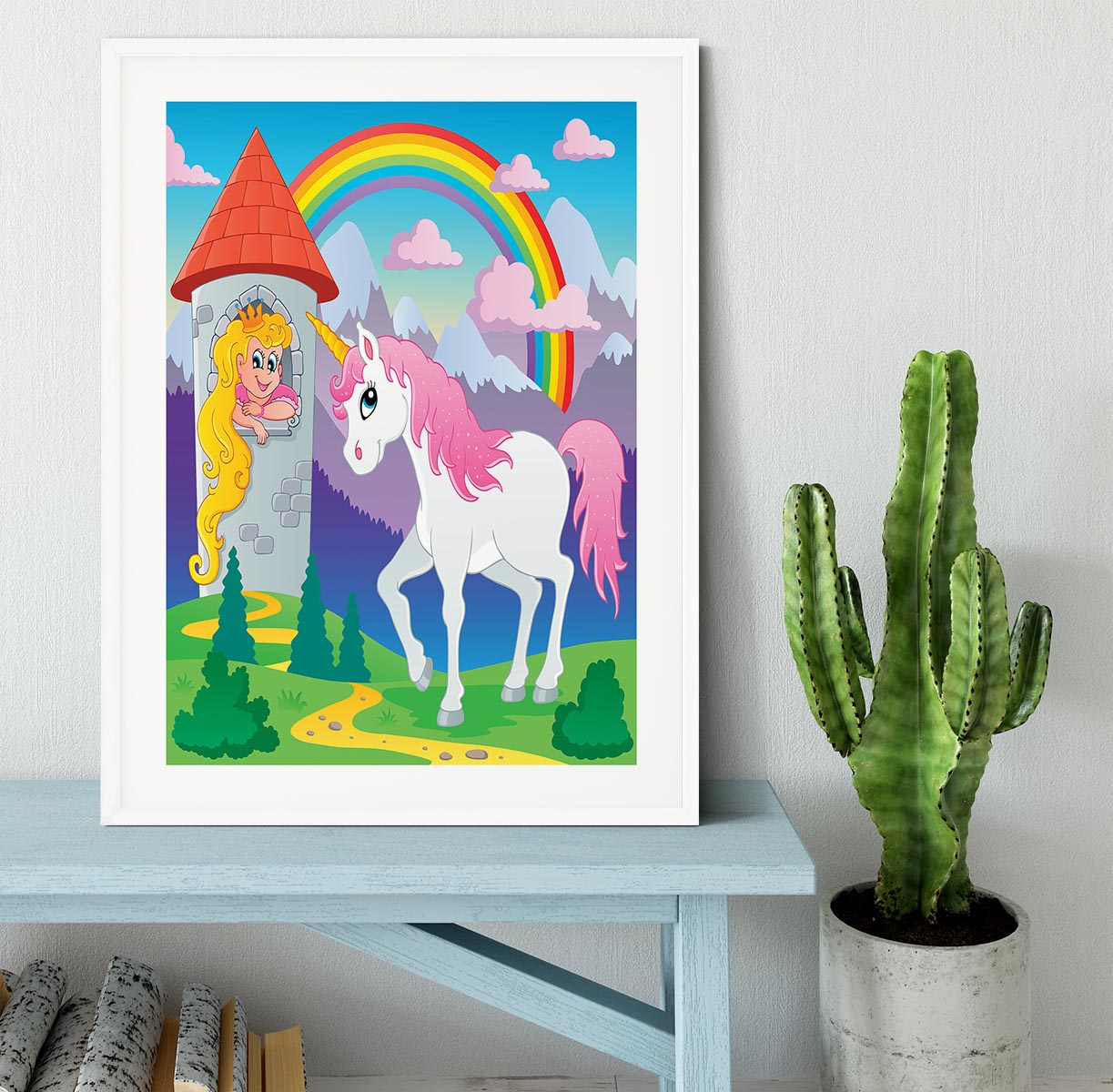 Fairy tale unicorn Framed Print - Canvas Art Rocks - 5