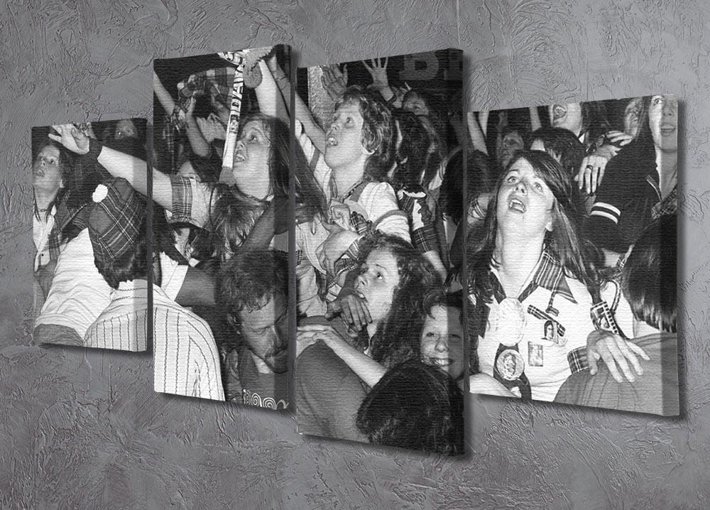 Fans of The Bay City Rollers 4 Split Panel Canvas - Canvas Art Rocks - 2