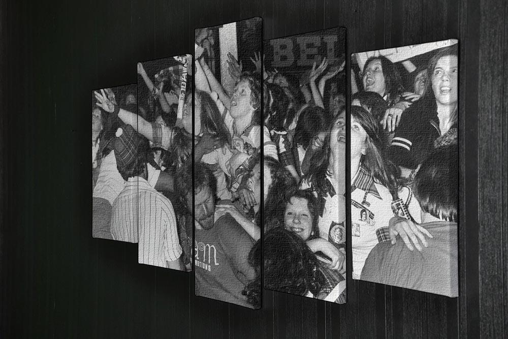 Fans of The Bay City Rollers 5 Split Panel Canvas - Canvas Art Rocks - 2