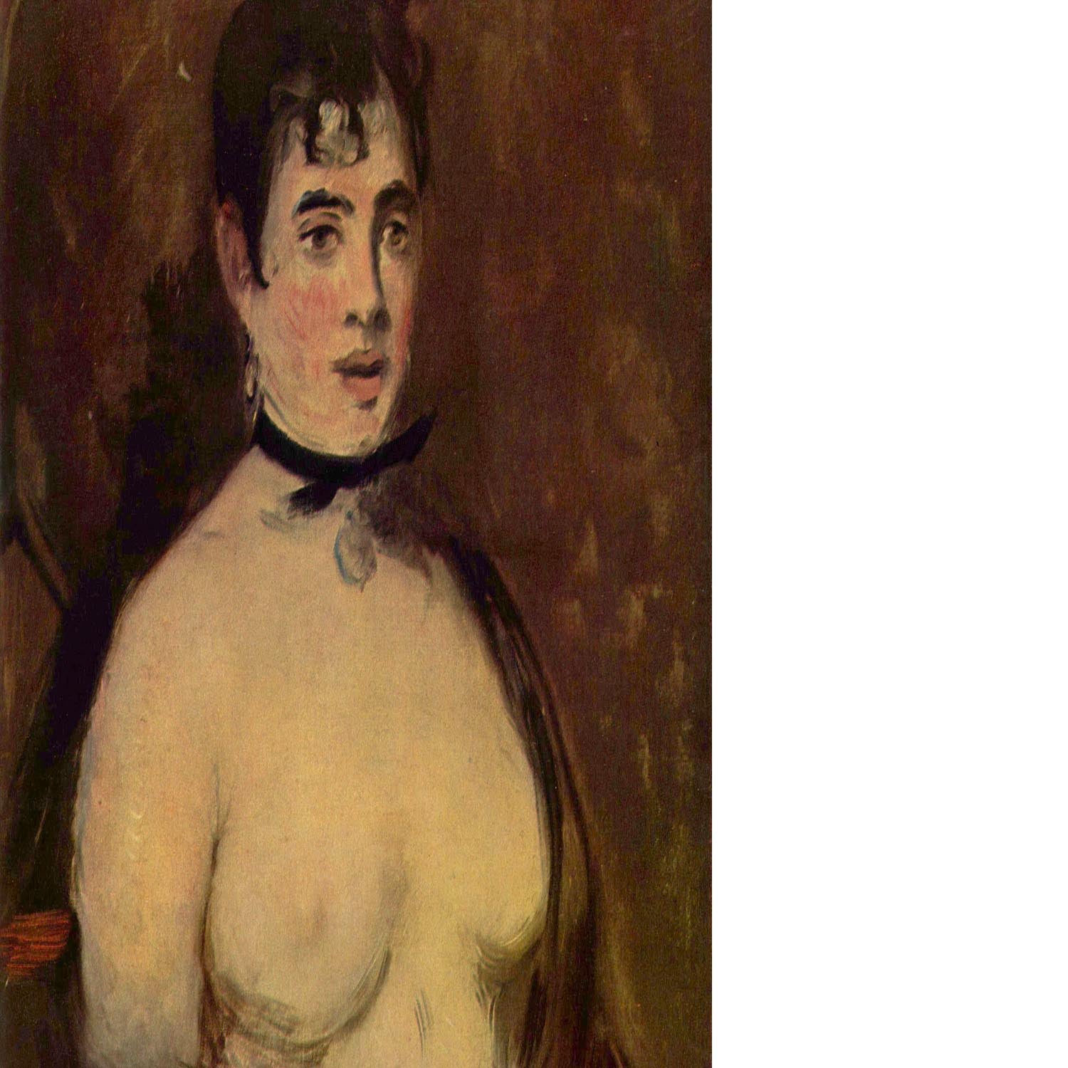 Female act by Manet Floating Framed Canvas