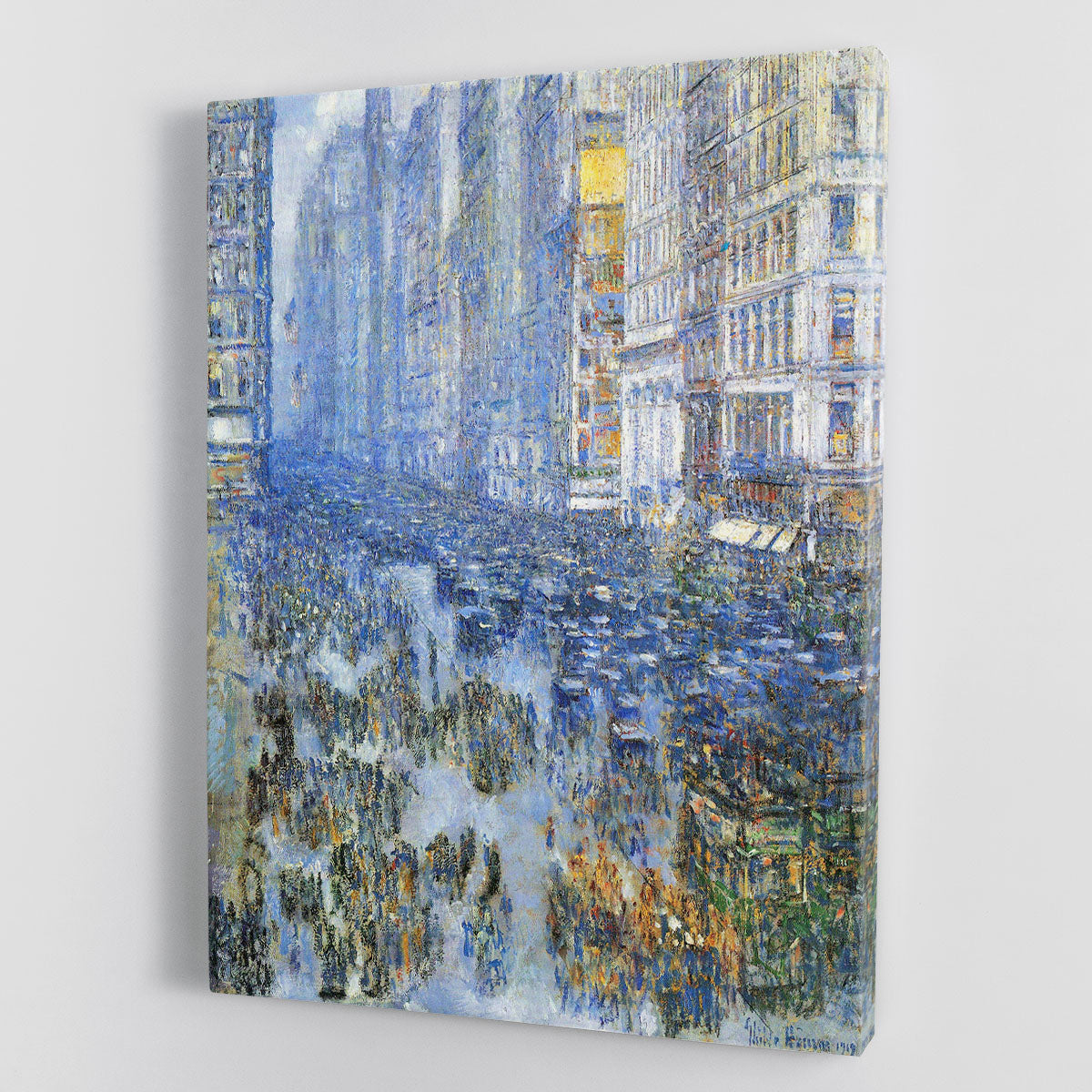 Fifth Avenue by Hassam Canvas Print or Poster - Canvas Art Rocks - 1