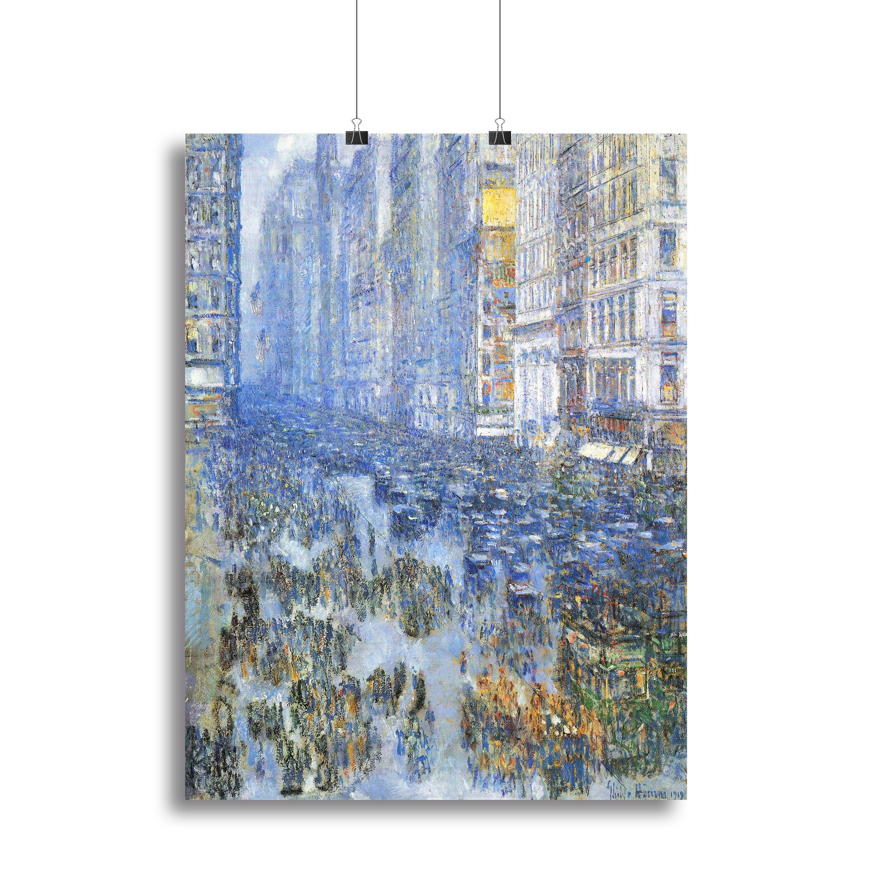 Fifth Avenue by Hassam Canvas Print or Poster - Canvas Art Rocks - 2