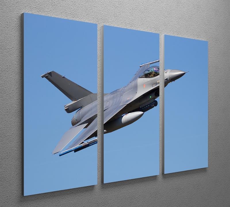 Fighter jet flyby 3 Split Panel Canvas Print - Canvas Art Rocks - 2