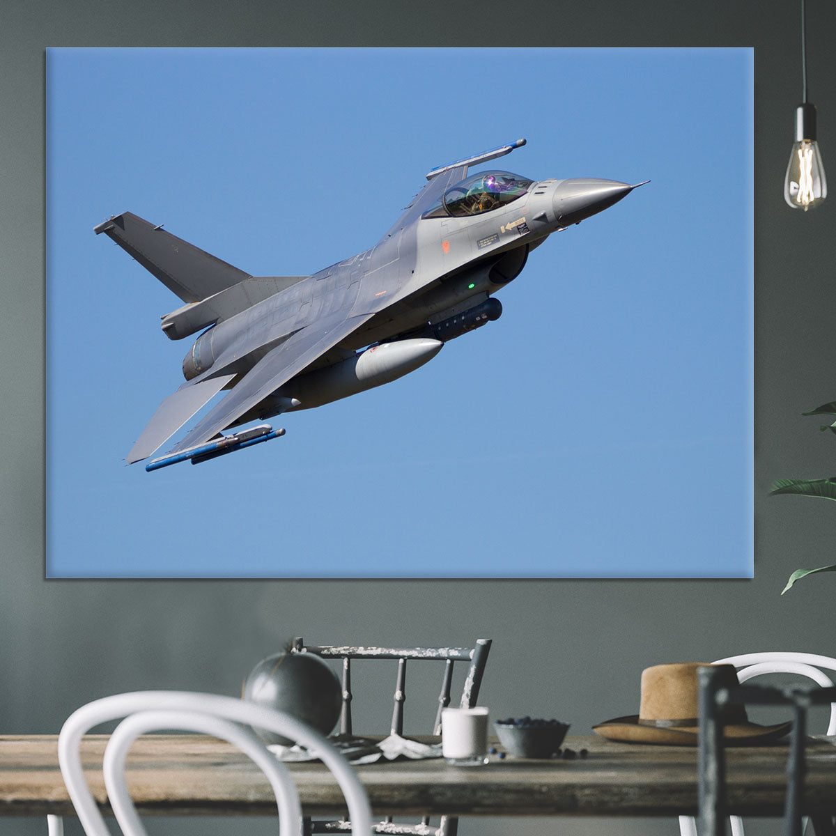 Fighter jet flyby Canvas Print or Poster - Canvas Art Rocks - 3