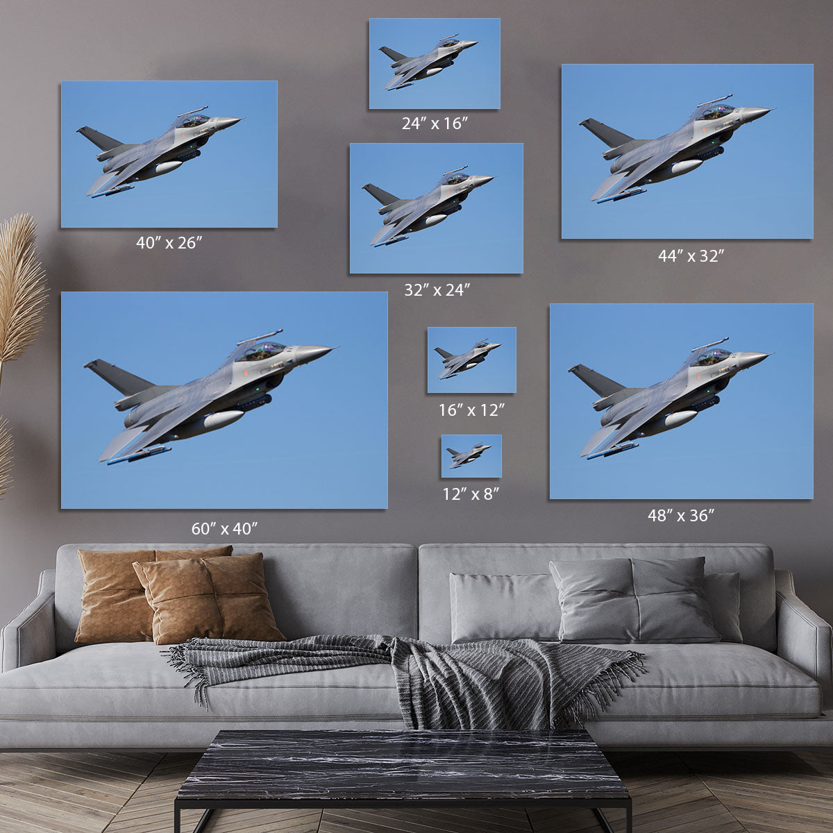 Fighter jet flyby Canvas Print or Poster - Canvas Art Rocks - 7