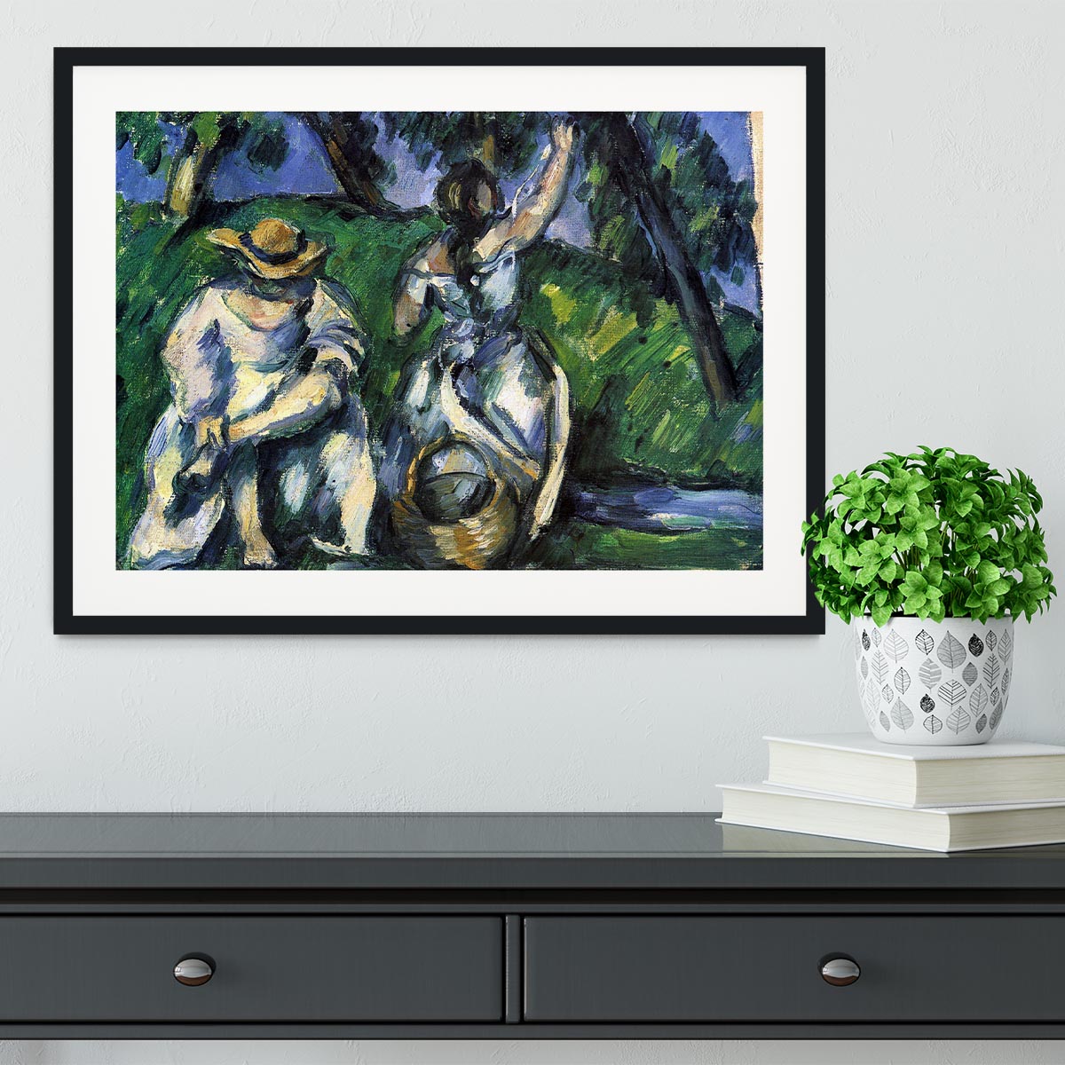 Figures by Cezanne Framed Print - Canvas Art Rocks - 1