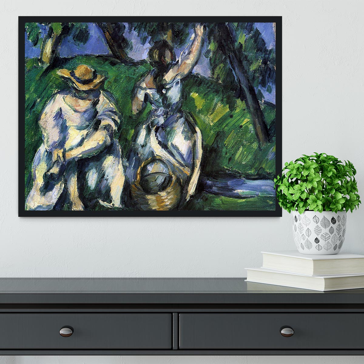 Figures by Cezanne Framed Print - Canvas Art Rocks - 2