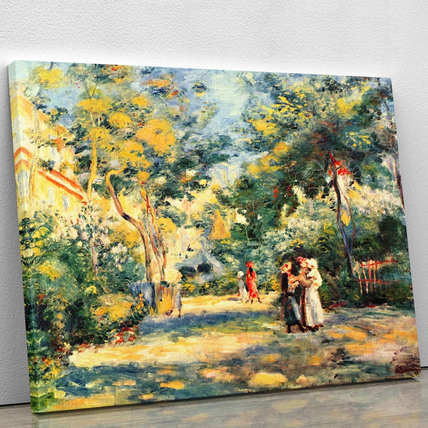 Figures in the garden by Renoir Canvas Print or Poster - Canvas Art Rocks - 1