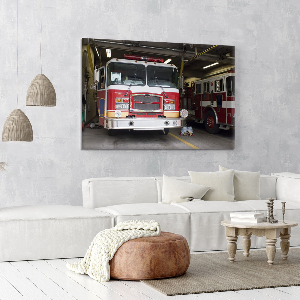 Fire Truck Canvas Print or Poster - Canvas Art Rocks - 6