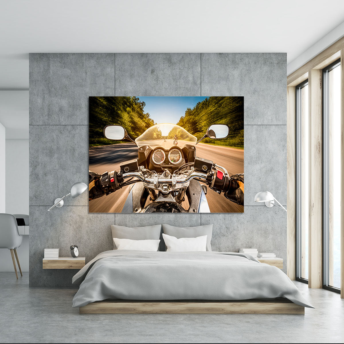 First Person Motorbike Ride Canvas Print or Poster - Canvas Art Rocks - 5