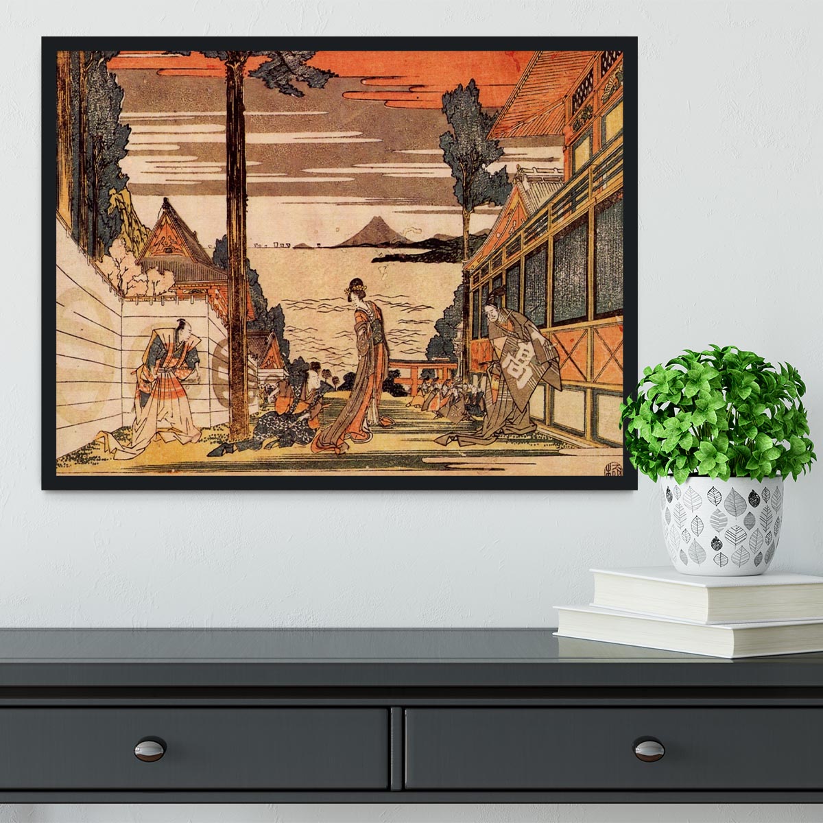 First act by Hokusai Framed Print - Canvas Art Rocks - 2